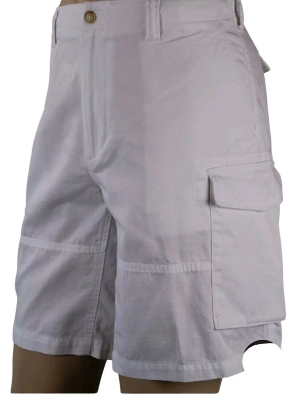 Polo Ralph Lauren Size 40 White Relaxed Fit Cargo Shorts  Cotton Pony Logo Beach - Picture 2 of 15